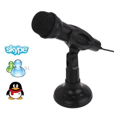 3.5mm Professional Dynamic Multimedia Microphone, Support Chatting over QQ, MSN, SKYPE and Singing Over Internet